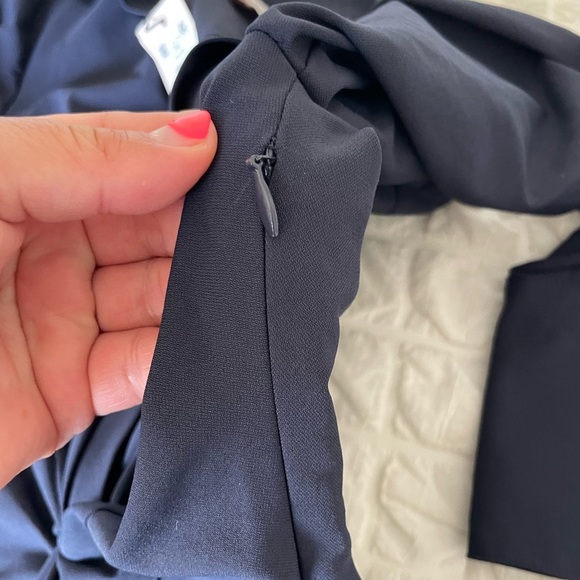 Cinq a Sept Blue McKenna Midi Long Sleeve Sheath Dress - Picture 12 of 16